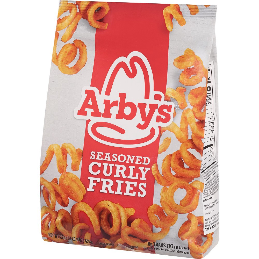 slide 2 of 2, Arby's Seasoned Curly Fries, 22 oz