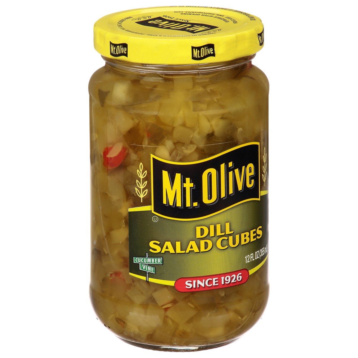 slide 10 of 14, Mt. Olive Dill Salad Cubes 12 fl oz Jar, 12 fl oz