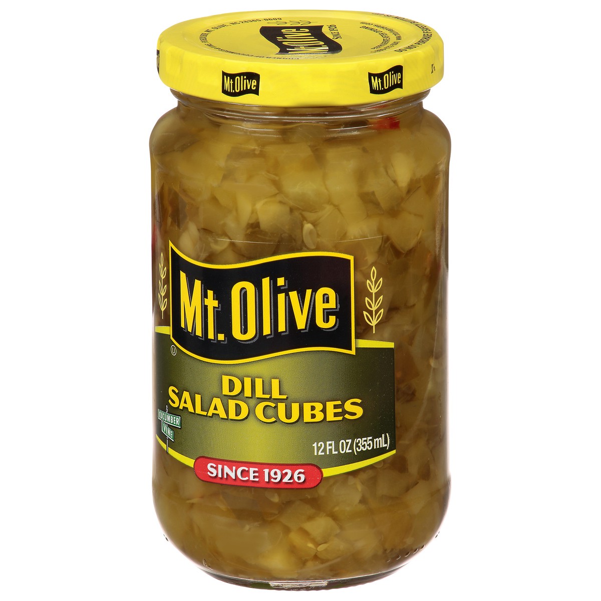 slide 4 of 14, Mt. Olive Dill Salad Cubes 12 fl oz Jar, 12 fl oz