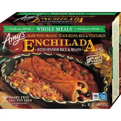 Amy's Gluten Free and Vegan Frozen Spanish Rice & Beans Enchilada Meal - 10oz