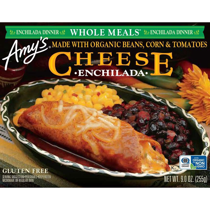 slide 4 of 4, Amy's Gluten Free Frozen Cheese Enchilada Meal - 9oz, 9 oz