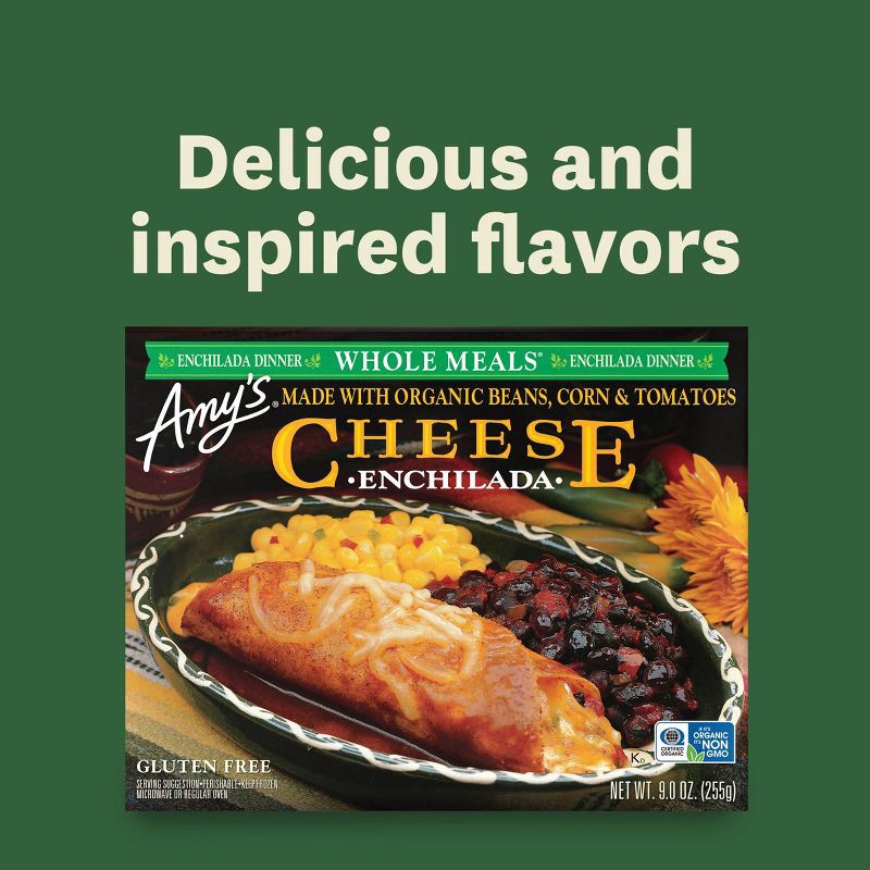 slide 9 of 11, Amy's Gluten Free Frozen Cheese Enchilada Meal - 9oz, 9 oz