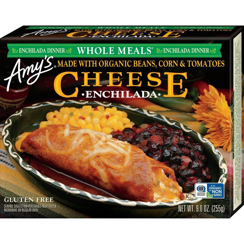 slide 1 of 4, Amy's Gluten Free Frozen Cheese Enchilada Meal - 9oz, 9 oz