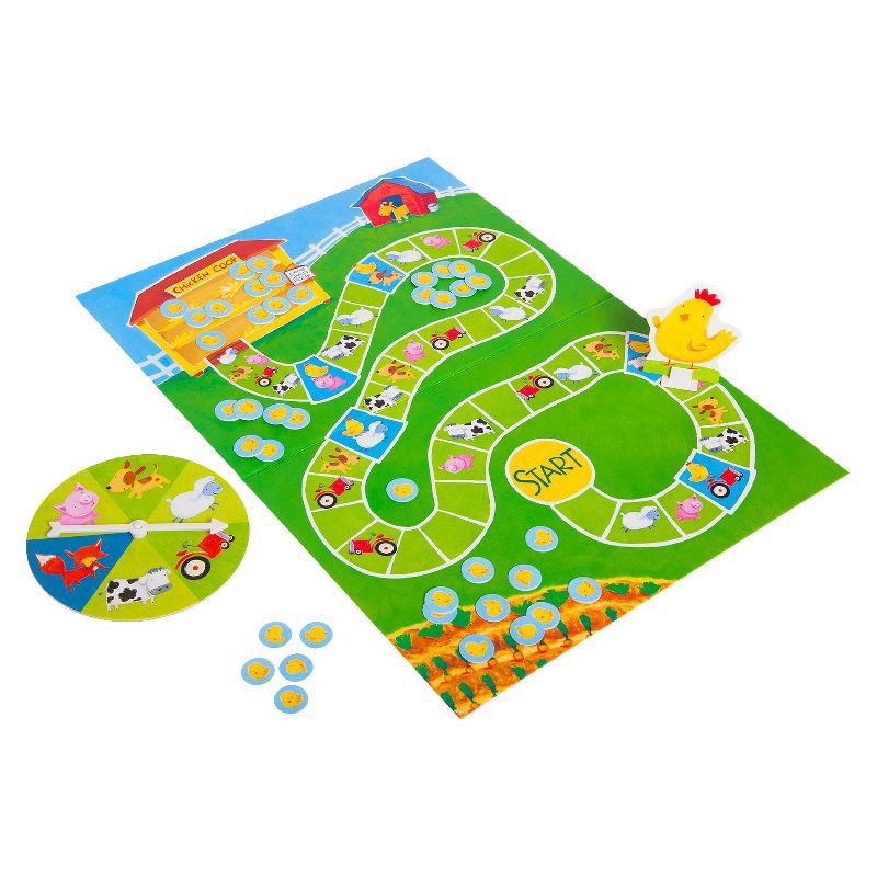 slide 3 of 5, Count Your Chickens! Board Game: Peaceable Kingdom Toddler Educational Play, Social & Fine Motor Skills, 2-4 Players, 1 ct