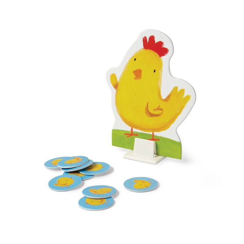 slide 4 of 5, Count Your Chickens! Board Game: Peaceable Kingdom Toddler Educational Play, Social & Fine Motor Skills, 2-4 Players, 1 ct