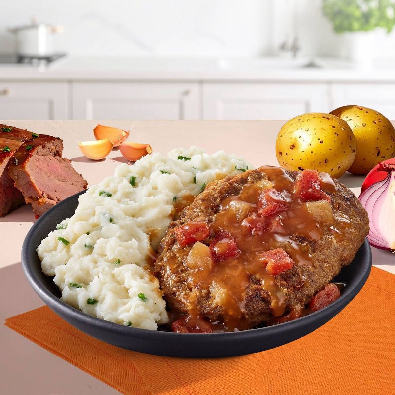 slide 2 of 8, Lean Cuisine Protein Kick Frozen Meatloaf with Mashed Potatoes Microwave Meal - 9.375oz, 9.375 oz