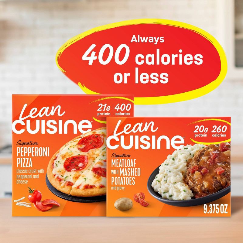 slide 6 of 8, Lean Cuisine Protein Kick Frozen Meatloaf with Mashed Potatoes Microwave Meal - 9.375oz, 9.375 oz