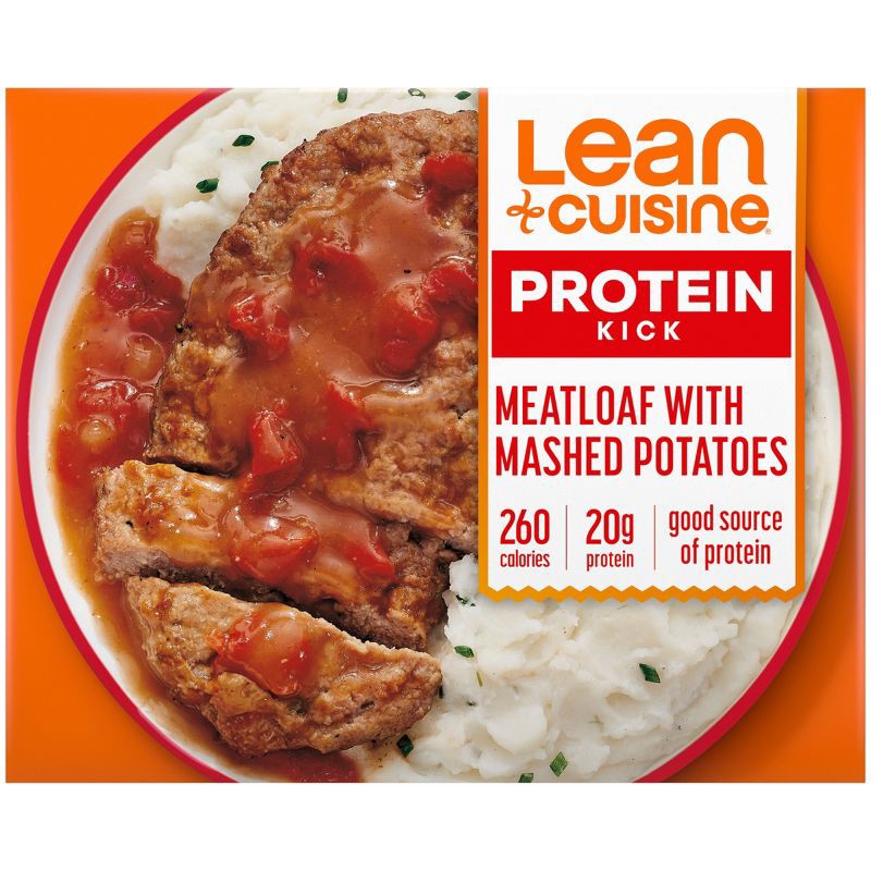 slide 1 of 12, Lean Cuisine Frozen Protein Kick Meatloaf with Mashed Potatoes - 9.375oz, 9.375 oz