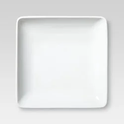 Square Porcelain Appetizer Plate 5.430 " White - Threshold™