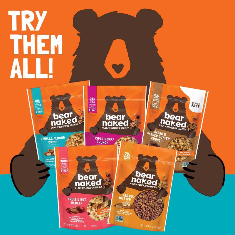 slide 7 of 13, Bear Naked Vanilla Almond Crisp Granola - 12oz, 12 oz