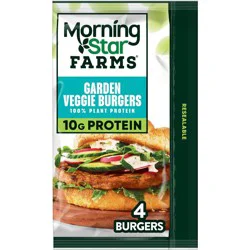 MorningStar Farms Frozen Plant Based Veggie Burgers Garden Veggie - 9.5oz/4ct