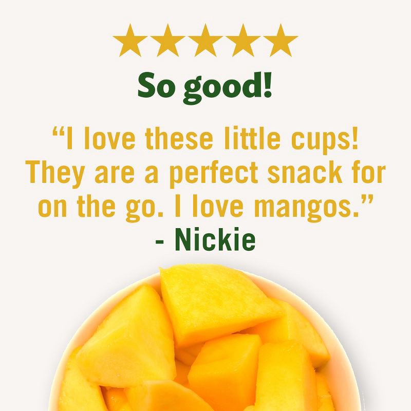 slide 6 of 7, Del Monte Diced Mango Fruit Cups - 4oz 4pk, 4 ct; 4 oz