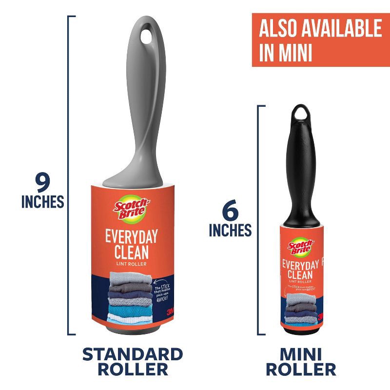 slide 7 of 14, Scotch-Brite Lint Roller Value Pack - 140 Sheets, 1 ct
