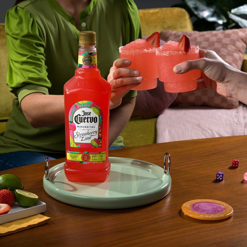 slide 4 of 11, Jose Cuervo Strawberry Lime Margarita - 1.75L Bottle, 1.75 liter