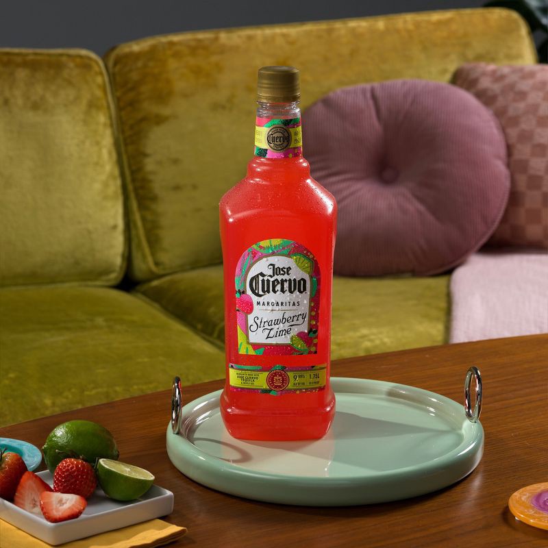 slide 6 of 11, Jose Cuervo Strawberry Lime Margarita - 1.75L Bottle, 1.75 liter