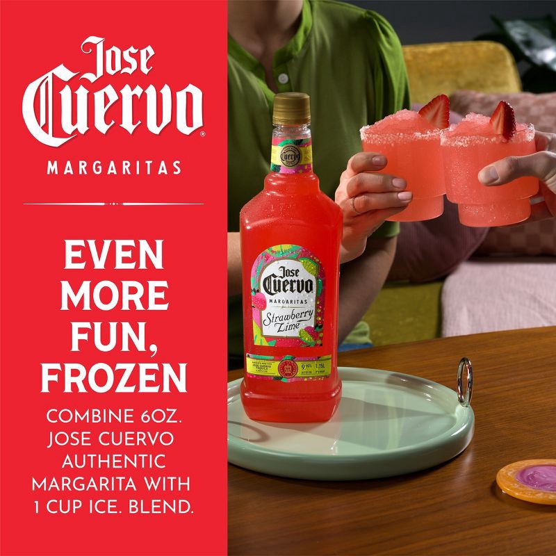 slide 7 of 11, Jose Cuervo Strawberry Lime Margarita - 1.75L Bottle, 1.75 liter