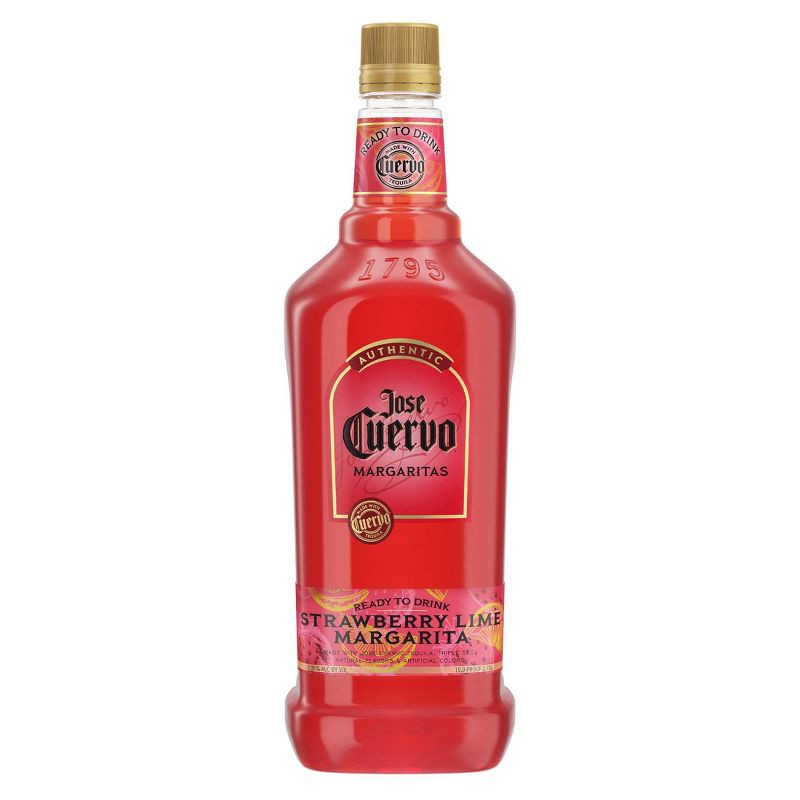 slide 1 of 10, Jose Cuervo Strawberry Margarita - 1.75L Bottle, 1.75 liter