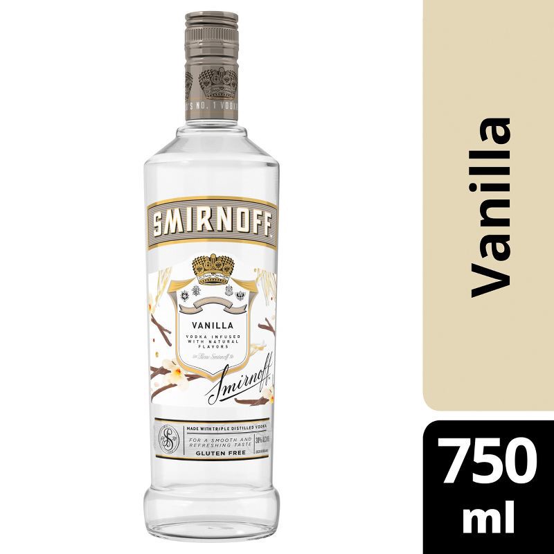 slide 3 of 9, Smirnoff Twist of Vanilla Flavored Vodka - 750ml Bottle, 750 ml