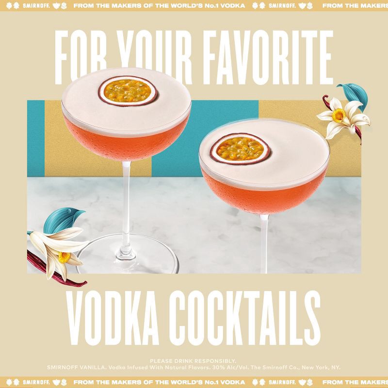 slide 5 of 9, Smirnoff Twist of Vanilla Flavored Vodka - 750ml Bottle, 750 ml