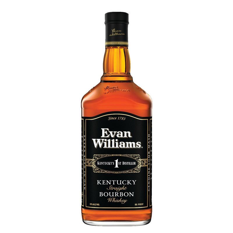 slide 1 of 8, Evan Williams Kentucky Straight Bourbon Whiskey - 1.75L Bottle, 1.75 liter