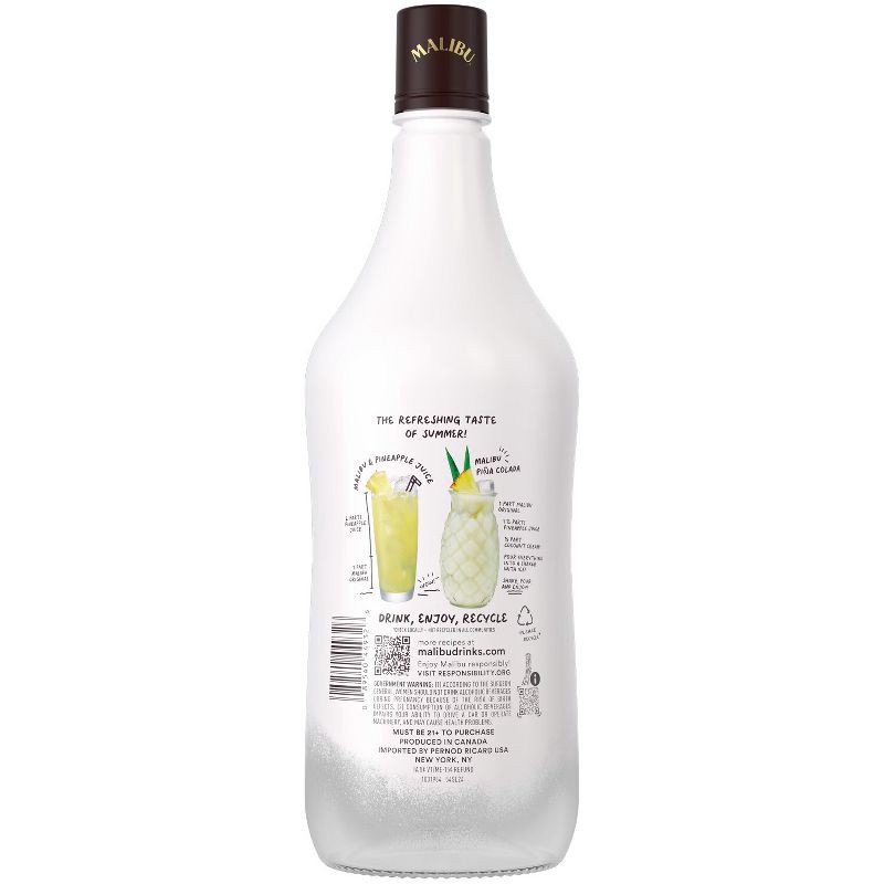 slide 8 of 8, Malibu Coconut Flavored White Rum - 1.75L Bottle, 1.75 liter