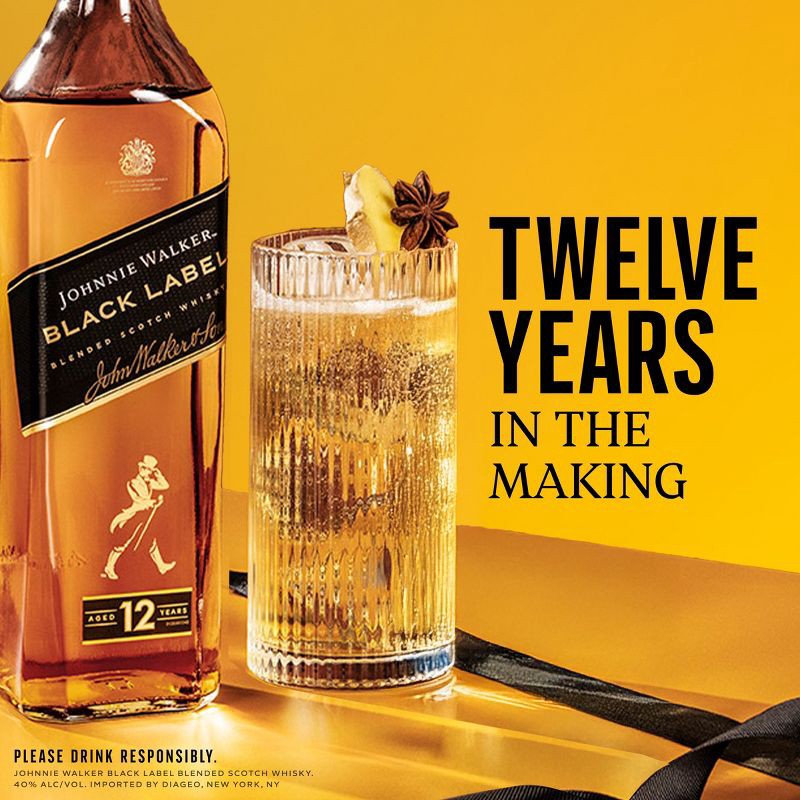 slide 4 of 7, Johnnie Walker Black Label Scotch Whisky - 750ml Bottle, 750 ml