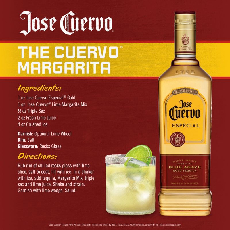 slide 9 of 10, Jose Cuervo Especial Gold Tequila - 1.75L Bottle, 1.75 liter