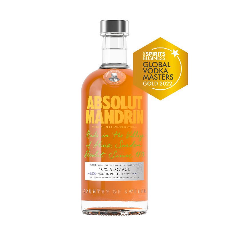slide 2 of 10, Absolut Mandarin Vodka - 750ml Bottle, 750 ml