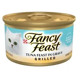 Purina Fancy Feast Grilled Gourmet Wet Cat Food with Fish Flavour Feast In Gravy - 3oz