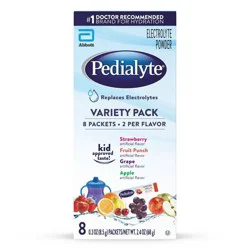 Pedialyte Electrolyte Powder Variety Pack - 8ct/2.4oz