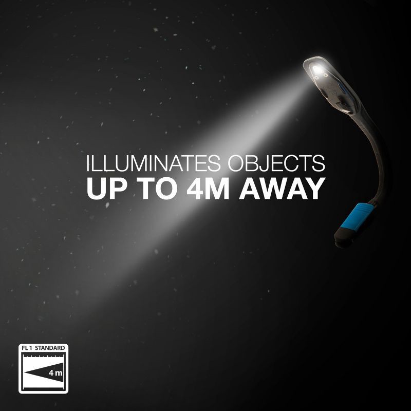 slide 2 of 8, Energizer Clip LED Nightlight: Adjustable Book Light with Clip-On, 11 Lumens, 25-Hour Run Time, Black, 1 ct