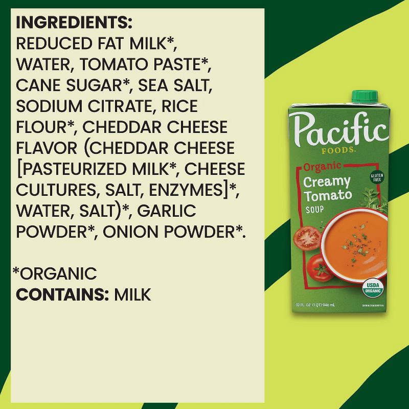 slide 4 of 11, Pacific Foods Organic Gluten Free Creamy Tomato Soup - 32oz, 32 oz