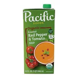Pacific Foods Organic Gluten Free Roasted Red Pepper & Tomato Soup - 32oz