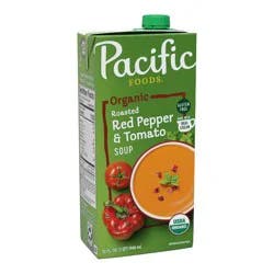 Pacific Foods Organic Gluten Free Roasted Red Pepper & Tomato Soup - 32oz