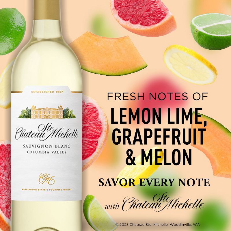 slide 6 of 7, Chateau Ste Michelle Chateau Ste. Michelle Sauvignon Blanc White Wine - 750ml Bottle, 750 ml