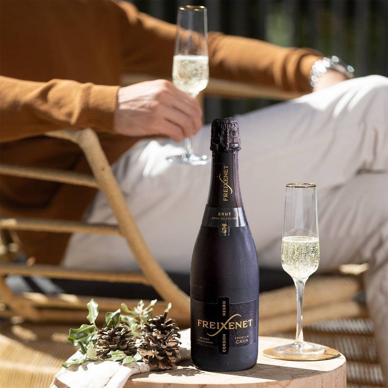 slide 6 of 7, Freixenet Cordon Negro Brut Cava Sparkling White Wine - 750ml Bottle, 750 ml