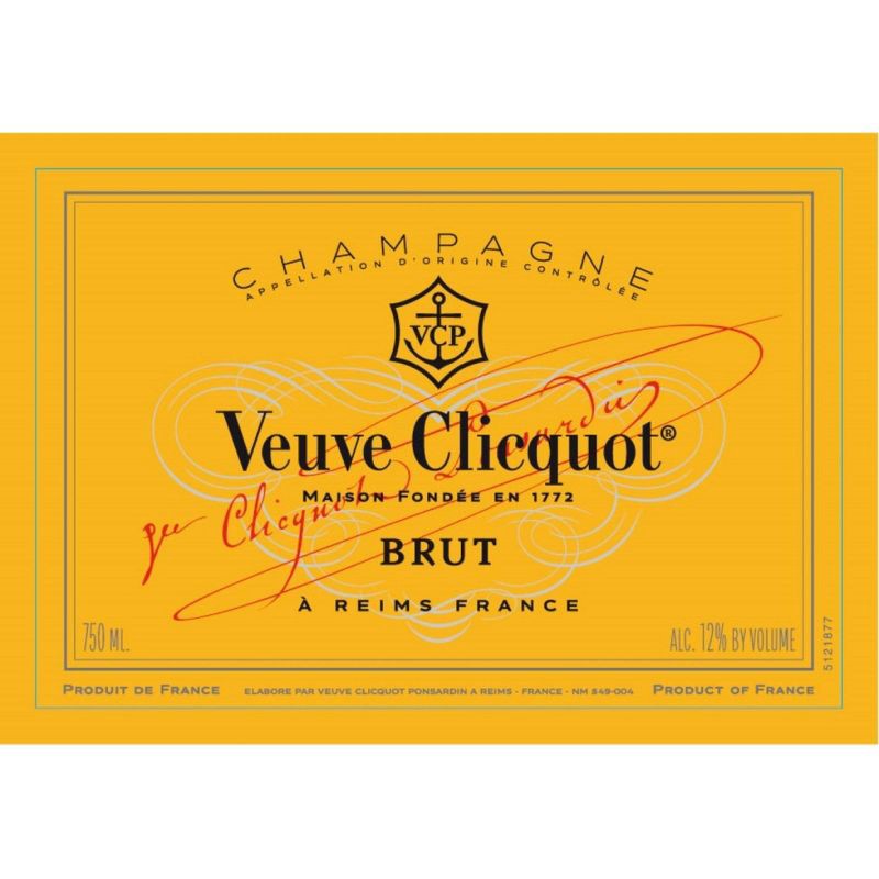 slide 2 of 5, Veuve Clicquot Yellow Label Brut Champagne - 750ml Bottle, 750 ml