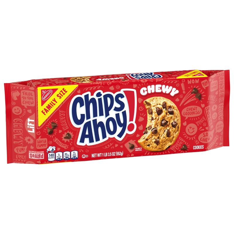 slide 6 of 12, Chips Ahoy! Chocolate Chip - Chewy Cookies - Family Size - 19.5oz, 19.5 oz