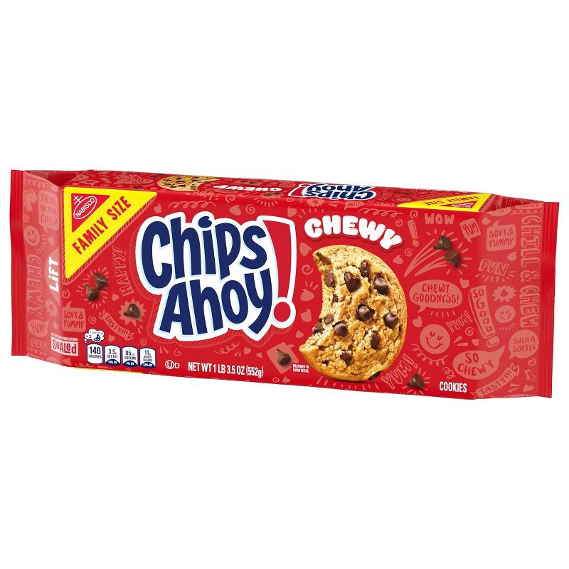 slide 7 of 12, Chips Ahoy! Chewy Chocolate Chip Cookies - Family Size - 19.5oz, 19.5 oz