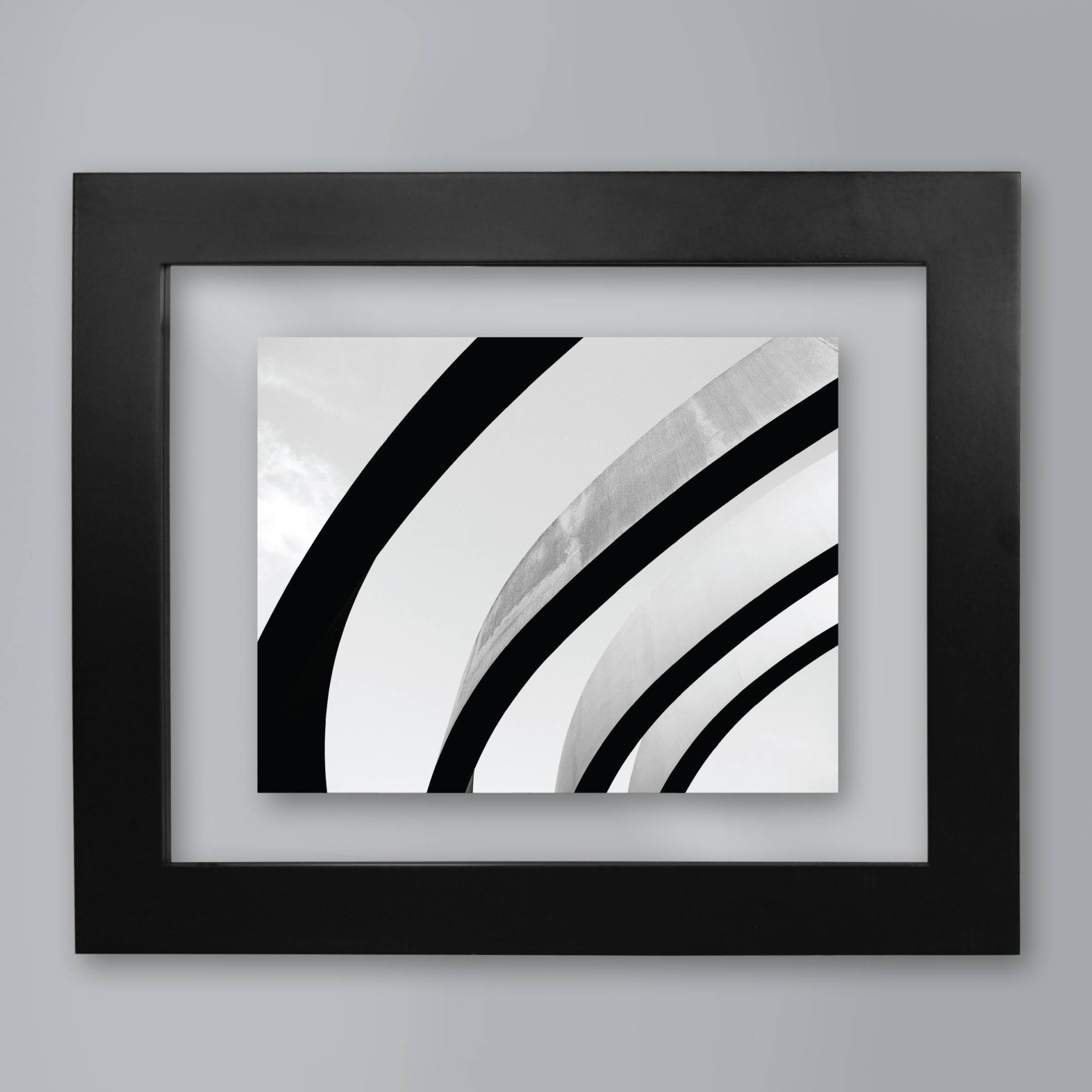 slide 1 of 6, 8" x 10" Wide Gallery Float Frame Black - Made By Design, 1 ct