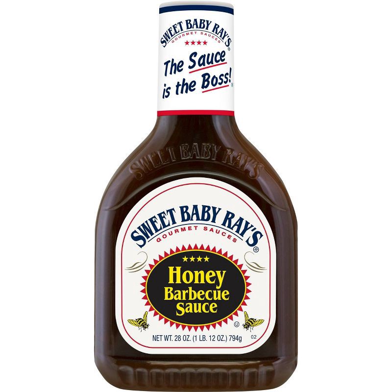 slide 1 of 5, Sweet Baby Ray's Honey Barbecue Sauce - 28oz, 28 oz