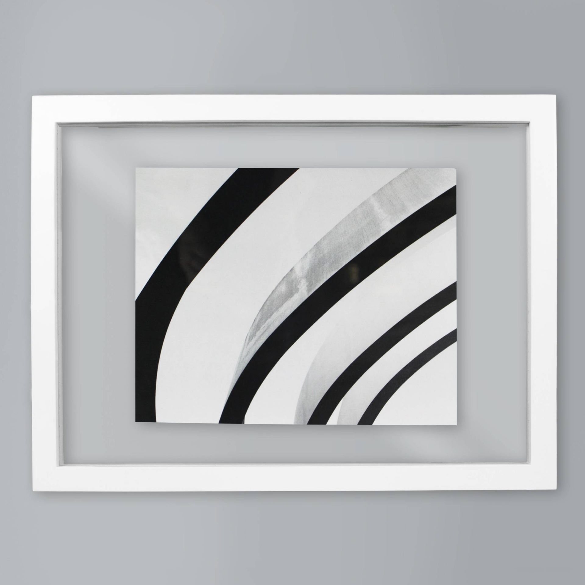 slide 1 of 6, 11" x 15" Floated to 8" x 10" Thin Gallery Float Frame White - Made By Design, 1 ct