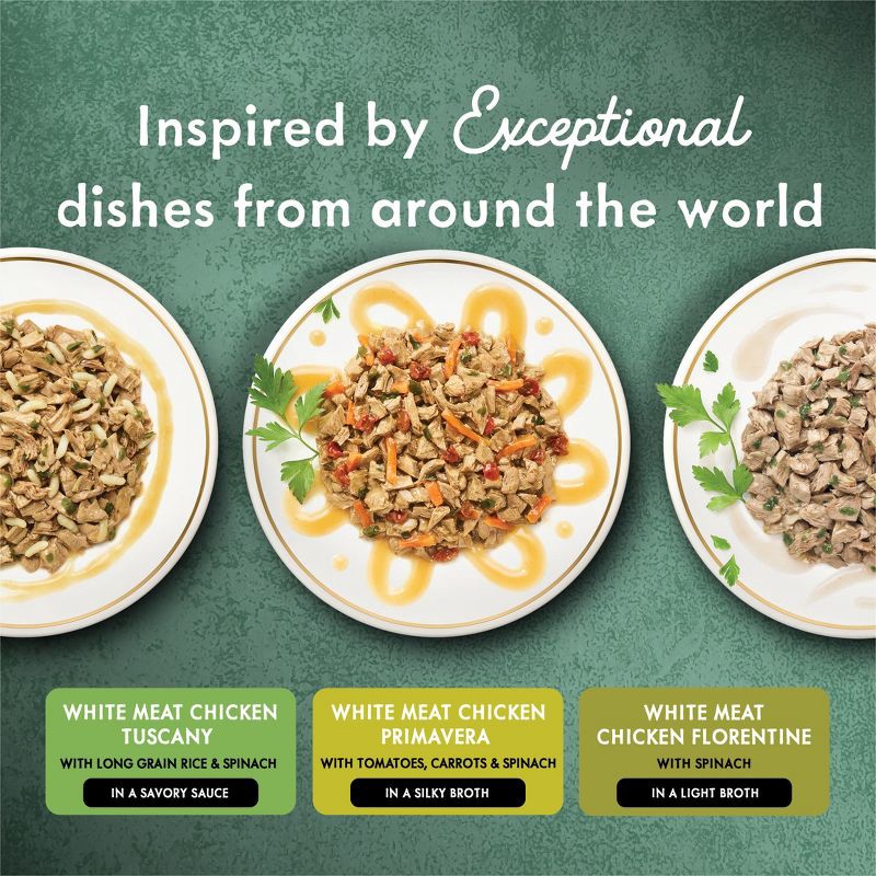 slide 4 of 12, Purina Fancy Feast Medleys Gourmet Wet Cat Food White Meat Chicken with Garden Greens In Sauce - 3oz/12ct Variety Pack, 12 ct; 3 oz