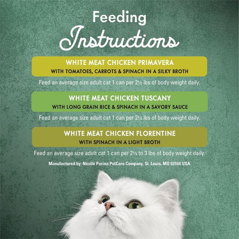 slide 11 of 12, Purina Fancy Feast Medleys Gourmet Wet Cat Food White Meat Chicken with Garden Greens In Sauce - 3oz/12ct Variety Pack, 12 ct; 3 oz