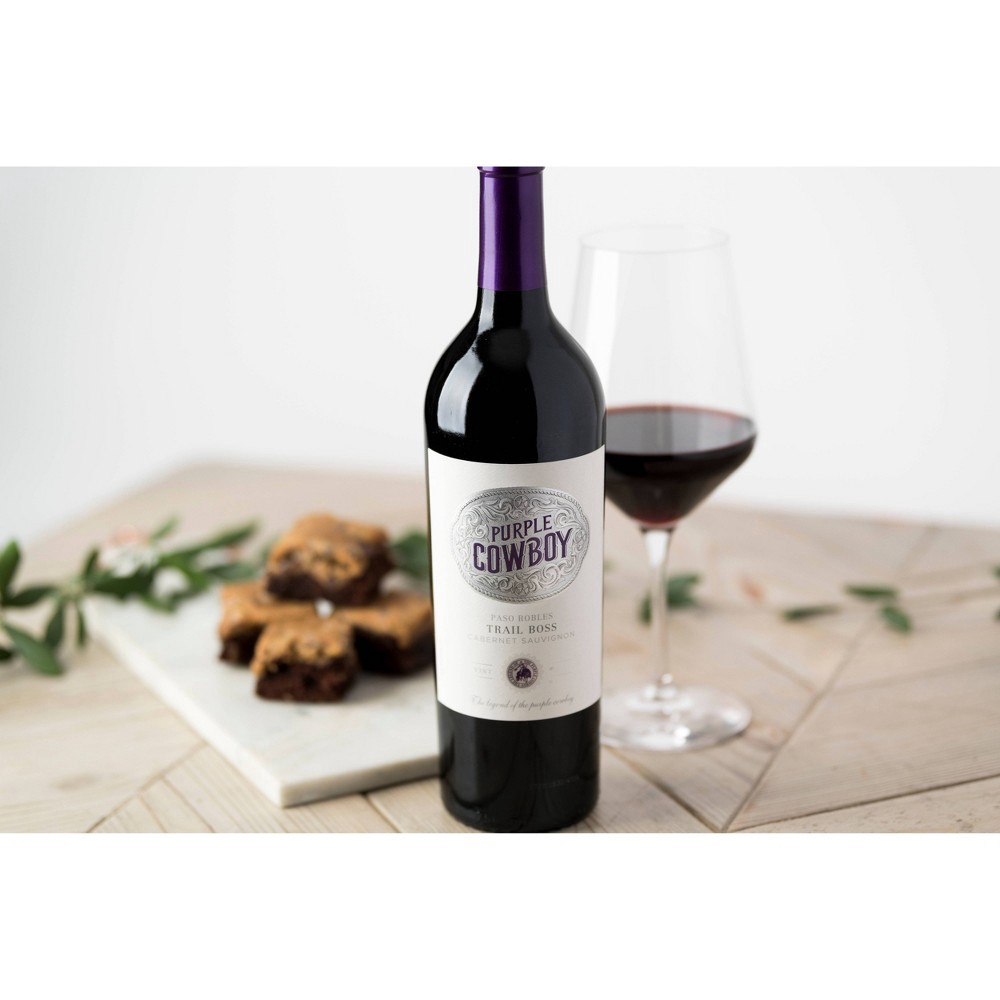 slide 3 of 5, Purple Cowboy Trail Boss Cabernet Sauvignon Red Wine - 750ml Bottle, 750 ml