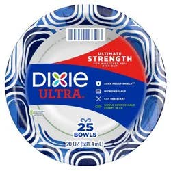Dixie Ultra Dinner Paper Bowls - 25ct/20oz