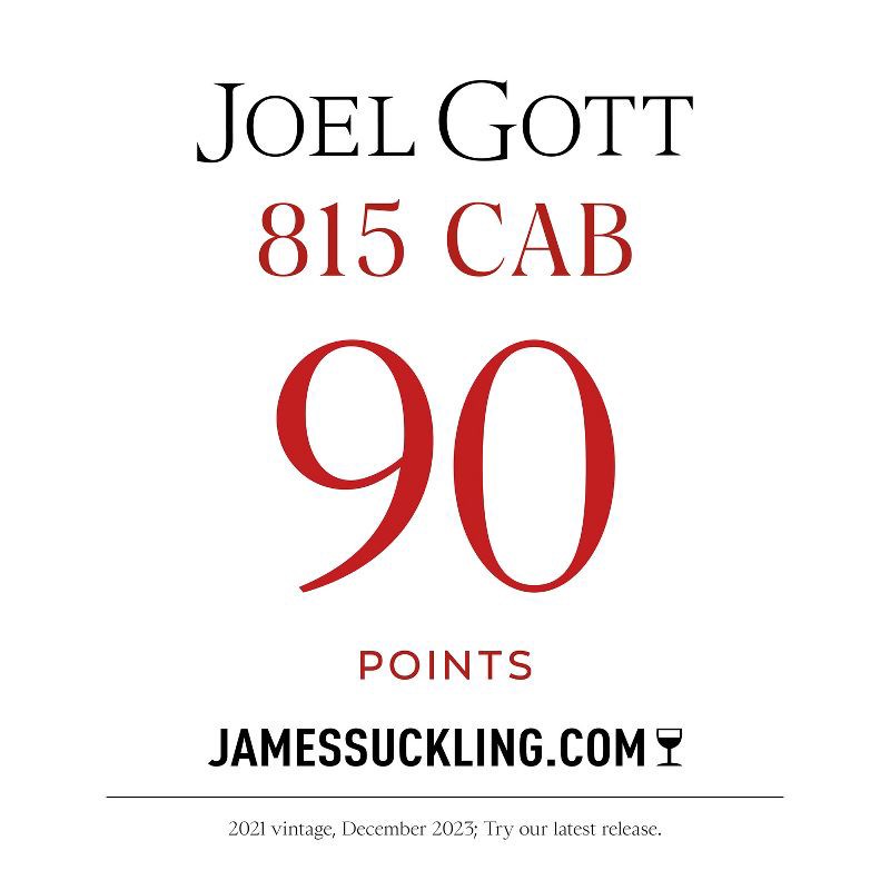 slide 3 of 7, Joel Gott Cabernet Sauvignon 815 Red Wine - 750ml Bottle, 750 ml