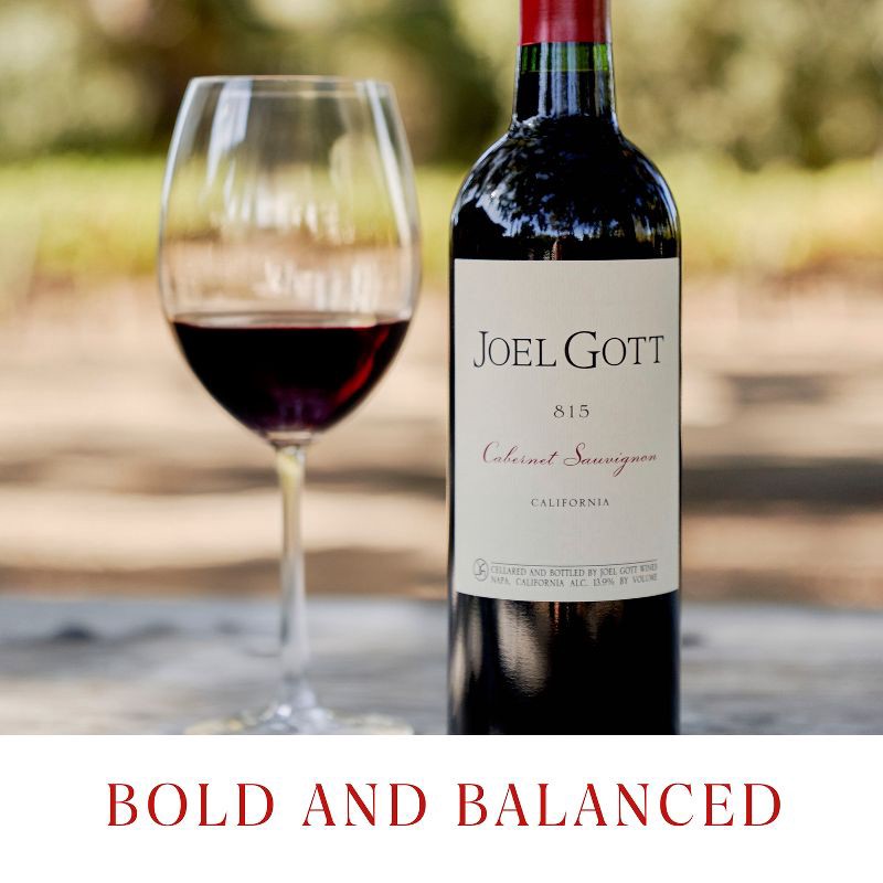 slide 4 of 7, Joel Gott Cabernet Sauvignon 815 Red Wine - 750ml Bottle, 750 ml