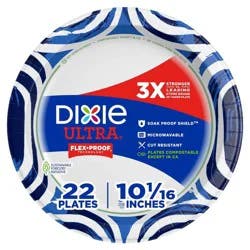 Dixie Ultra 10 1/16" Paper Plates - 22ct