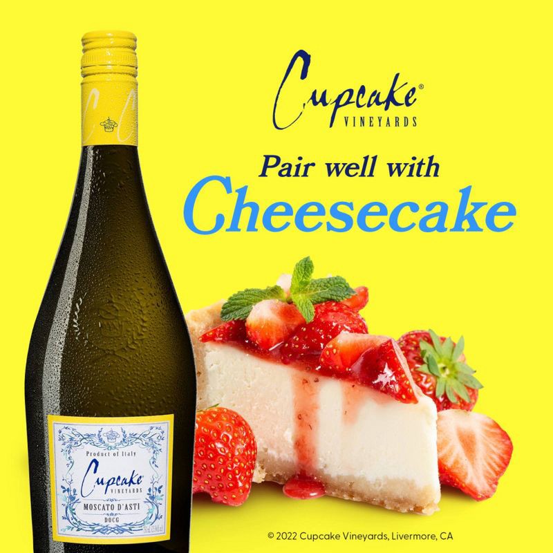 slide 7 of 10, Cupcake Vineyards Cupcake Moscato D'Asti White Wine - 750ml Bottle, 750 ml